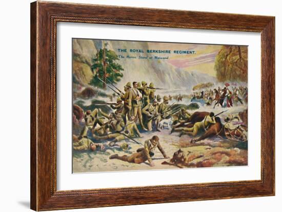 'The Royal Berkshire Regiment. The Heroic Stand at Maiwand', 1880, (1939)-Unknown-Framed Giclee Print