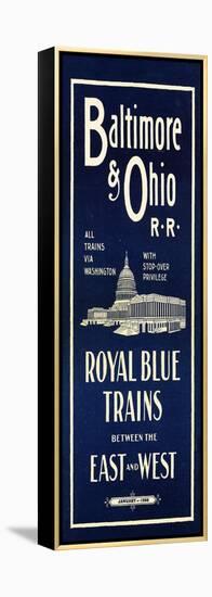 The Royal Blue Time Table-null-Framed Premier Image Canvas