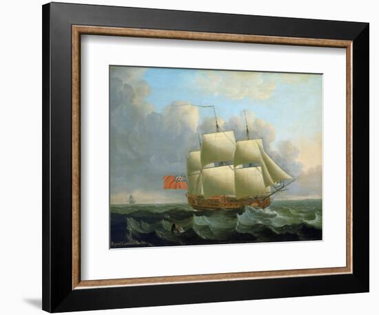 The 'Royal Caroline', Built in 1749 in Deptford (England). Oil on Canvas, 1750, by John Cleveley (1-John the Elder Cleveley-Framed Giclee Print