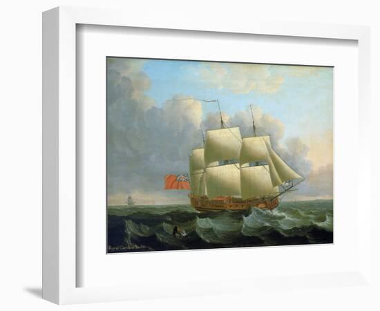 The 'Royal Caroline', Built in 1749 in Deptford (England). Oil on Canvas, 1750, by John Cleveley (1-John the Elder Cleveley-Framed Giclee Print