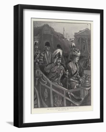 The Royal Carriage Passing the Mansion House-Sydney Prior Hall-Framed Giclee Print