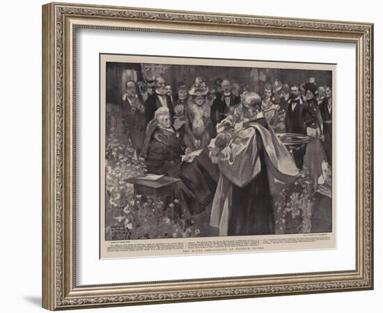 The Royal Christening at Windsor Castle-Frank Craig-Framed Giclee Print