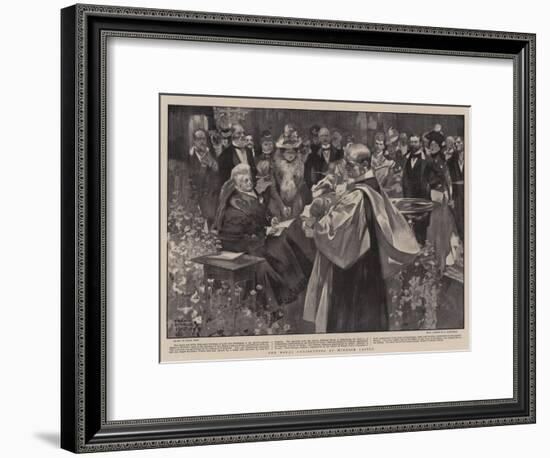 The Royal Christening at Windsor Castle-Frank Craig-Framed Giclee Print