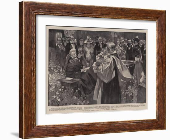 The Royal Christening at Windsor Castle-Frank Craig-Framed Giclee Print