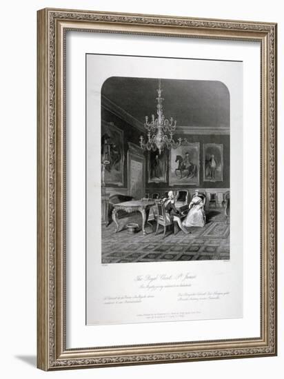 The Royal Closet in St James's Palace, Westminster, London, C1840-Harden Sidney Melville-Framed Giclee Print