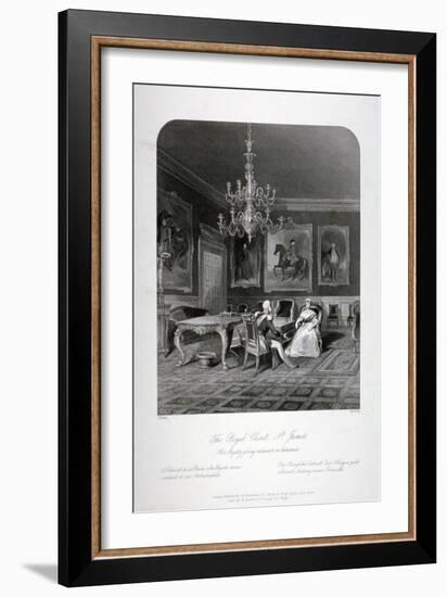 The Royal Closet in St James's Palace, Westminster, London, C1840-Harden Sidney Melville-Framed Giclee Print