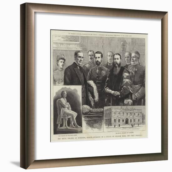 The Royal College of Surgeons, Dublin, Unveiling of a Statue of William Dease, the First President-null-Framed Giclee Print