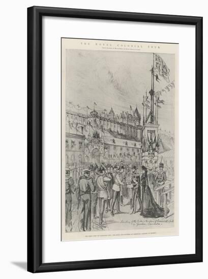 The Royal Colonial Tour-Melton Prior-Framed Giclee Print