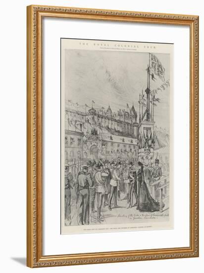 The Royal Colonial Tour-Melton Prior-Framed Giclee Print