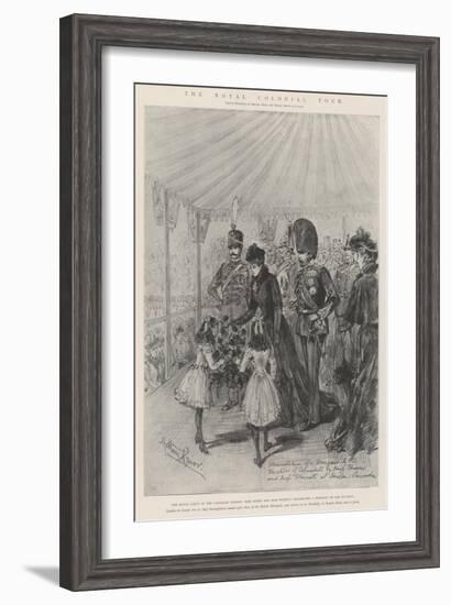 The Royal Colonial Tour-Melton Prior-Framed Giclee Print