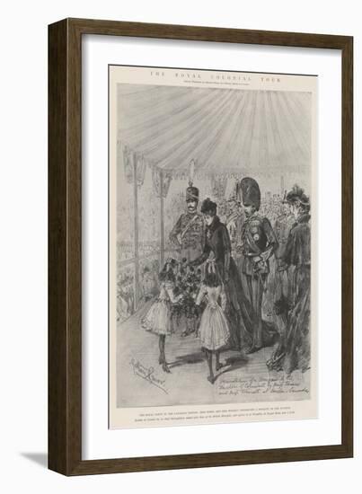 The Royal Colonial Tour-Melton Prior-Framed Giclee Print