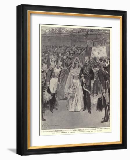 The Royal Couple Entering the Groote Kerke at the Hague-Frederic De Haenen-Framed Giclee Print