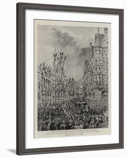 The Royal Couple's First Appearance in Public after the Ceremony-Joseph Nash-Framed Giclee Print