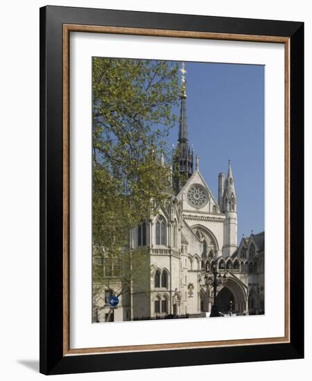 The Royal Courts of Justice, Strand, London, England, United Kingdom, Europe-James Emmerson-Framed Photographic Print