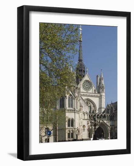 The Royal Courts of Justice, Strand, London, England, United Kingdom, Europe-James Emmerson-Framed Photographic Print