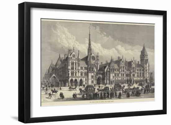 The Royal Courts of Justice, the Strand Front-Frank Watkins-Framed Giclee Print