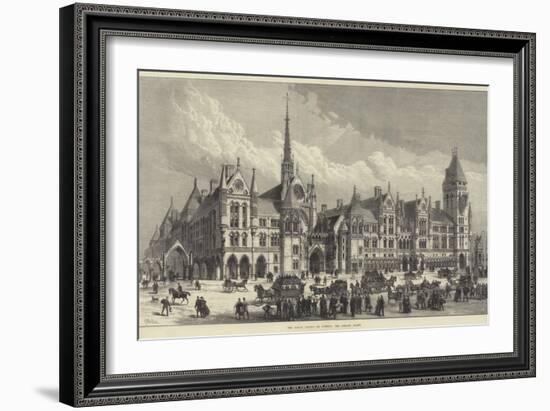 The Royal Courts of Justice, the Strand Front-Frank Watkins-Framed Giclee Print