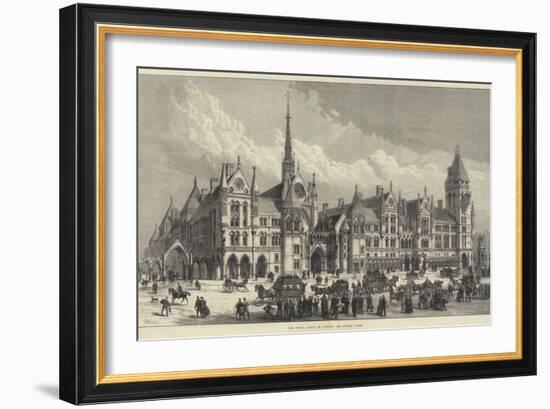 The Royal Courts of Justice, the Strand Front-Frank Watkins-Framed Giclee Print