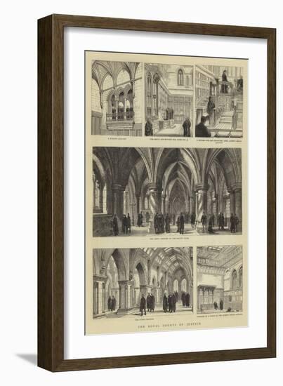 The Royal Courts of Justice-null-Framed Giclee Print