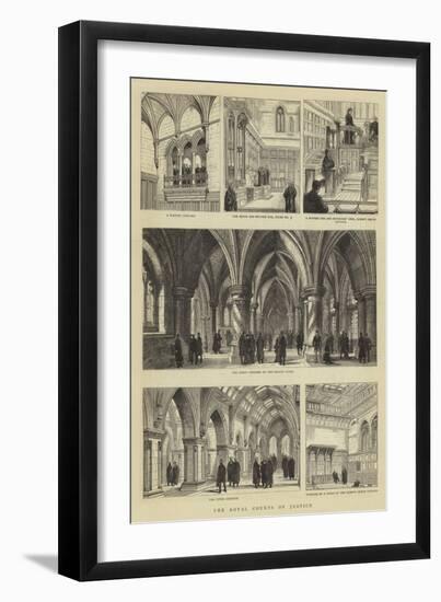 The Royal Courts of Justice-null-Framed Giclee Print