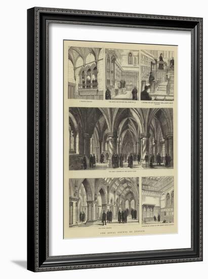 The Royal Courts of Justice-null-Framed Giclee Print