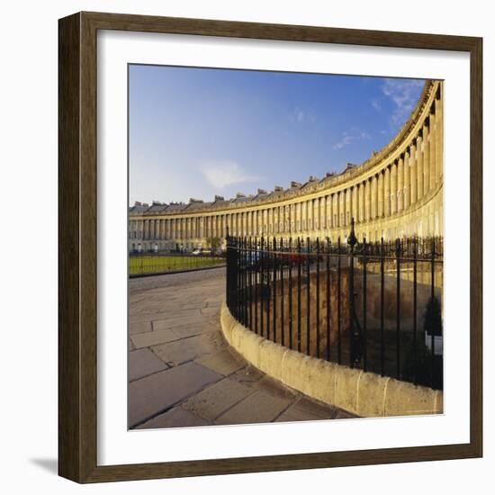 The Royal Crescent, Bath, Avon & Somerset, England-Roy Rainford-Framed Photographic Print