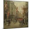 The Royal Danish Lifeguards Marching Through Ostergade, Copenhagen-Paul Fischer-Mounted Giclee Print