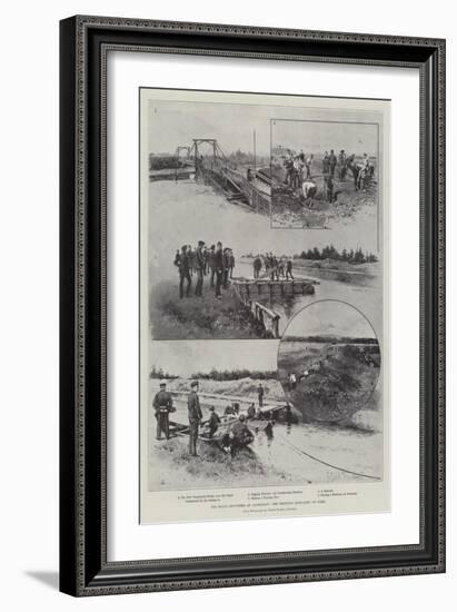 The Royal Engineers at Aldershot, the Bridging Battalion at Work-Joseph Holland Tringham-Framed Giclee Print