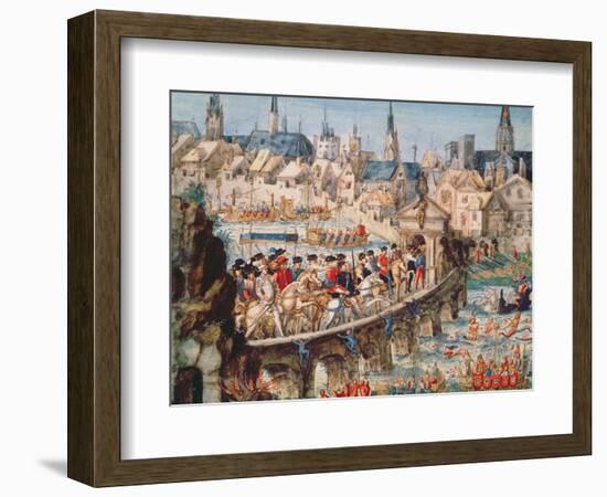 The Royal Entry Festival of Henri II (1519-59) into Rouen, 1st October 1550-French-Framed Giclee Print