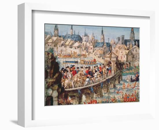 The Royal Entry Festival of Henri II (1519-59) into Rouen, 1st October 1550-French-Framed Giclee Print