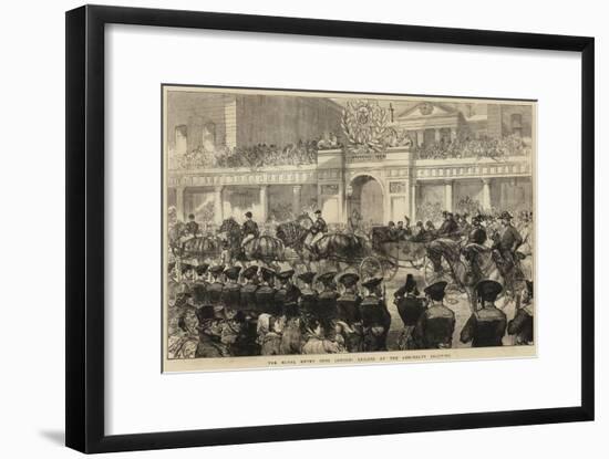 The Royal Entry into London, Sailors at the Admiralty Saluting-null-Framed Giclee Print