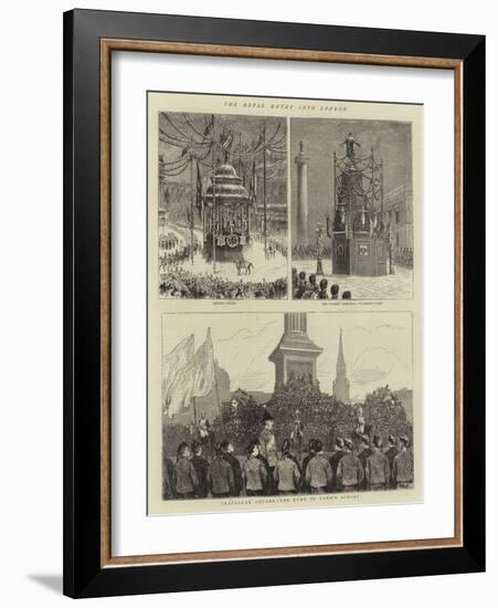 The Royal Entry into London-null-Framed Giclee Print