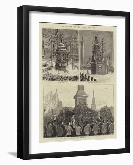 The Royal Entry into London-null-Framed Giclee Print