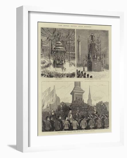 The Royal Entry into London-null-Framed Giclee Print