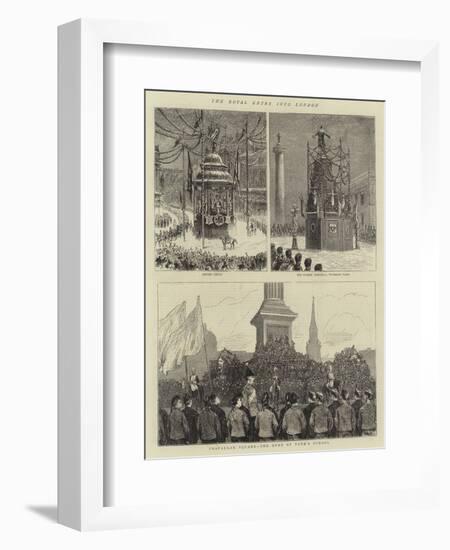 The Royal Entry into London-null-Framed Giclee Print