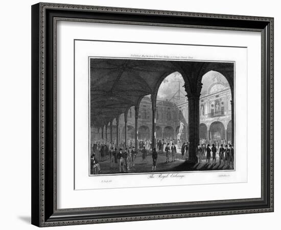 The Royal Exchange, London, 1804-Walker-Framed Giclee Print