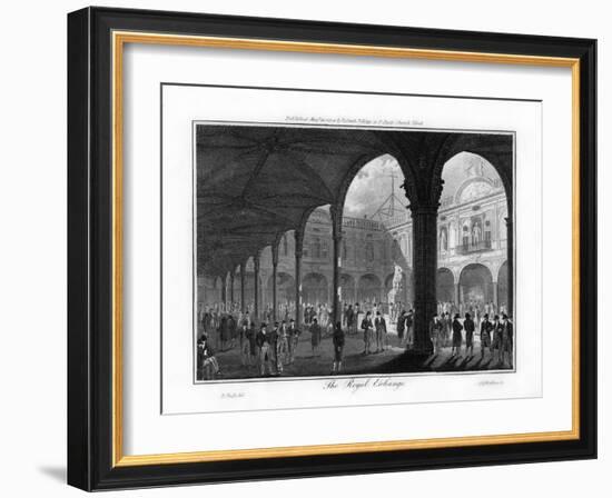 The Royal Exchange, London, 1804-Walker-Framed Giclee Print