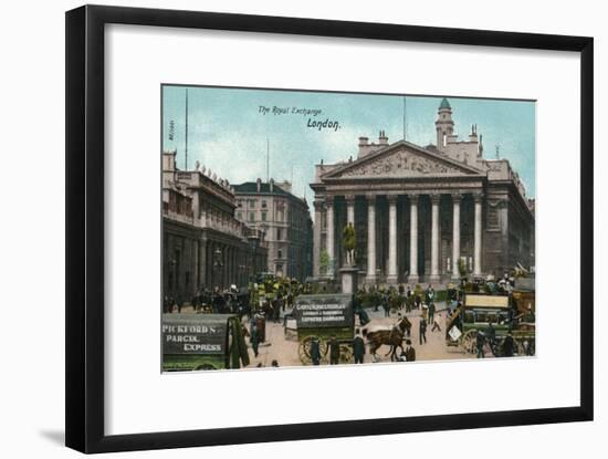 'The Royal Exchange, London', c1910-Unknown-Framed Giclee Print