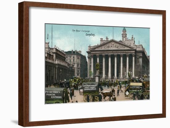 'The Royal Exchange, London', c1910-Unknown-Framed Giclee Print