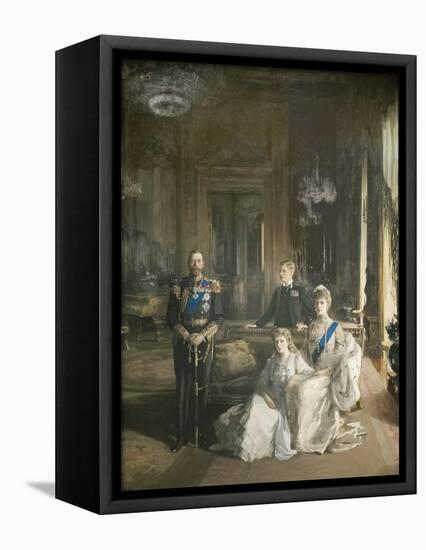 The Royal Family at Buckingham Palace, 1913-Sir John Lavery-Framed Premier Image Canvas