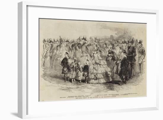 The Royal Family at the Founding of the Wellington College-null-Framed Giclee Print