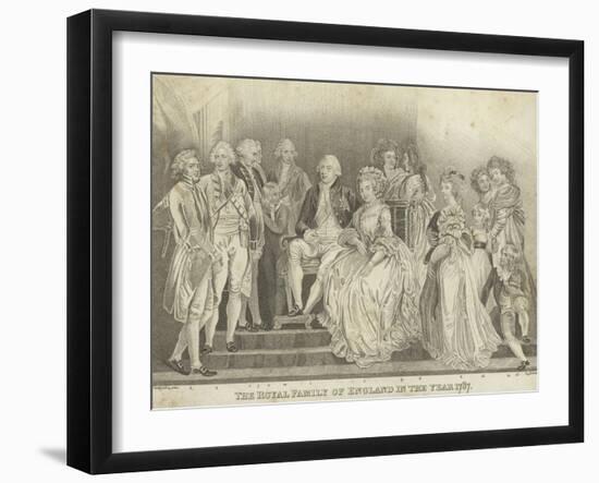 The Royal Family of England in the Year 1787-Thomas Stothard-Framed Giclee Print