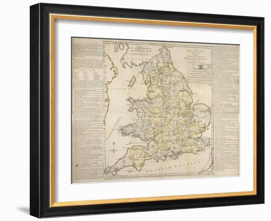 The Royal Geographical Pastime, Exhibiting a Complete Tour Thro' England and Wales, London, 1770-Thomas Jefferys-Framed Giclee Print