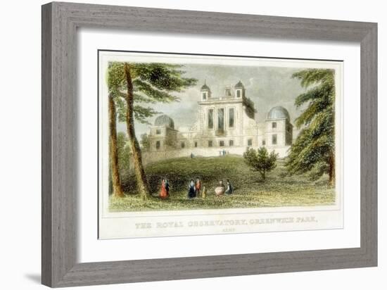 The Royal Greenwich Observatory, Flamsteed House, Greenwich Park, London, C1835-null-Framed Giclee Print