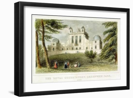 The Royal Greenwich Observatory, Flamsteed House, Greenwich Park, London, C1835-null-Framed Giclee Print