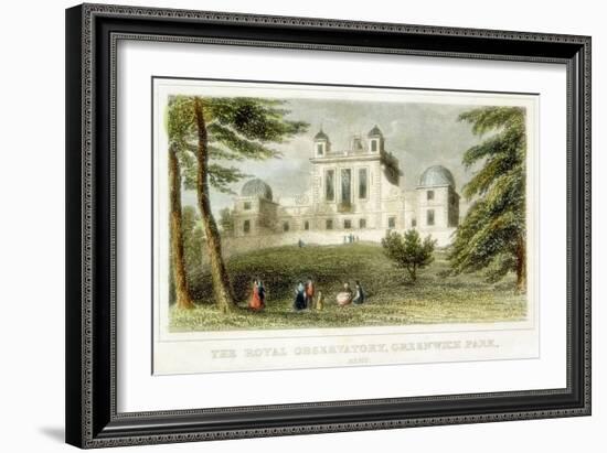 The Royal Greenwich Observatory, Flamsteed House, Greenwich Park, London, C1835-null-Framed Giclee Print