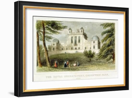The Royal Greenwich Observatory, Flamsteed House, Greenwich Park, London, C1835-null-Framed Giclee Print