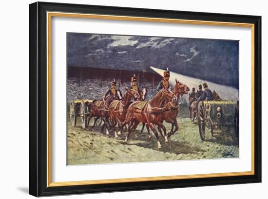 The Royal Horse Artillery Drive at the Searchlight Tattoo-William Barnes Wollen-Framed Giclee Print