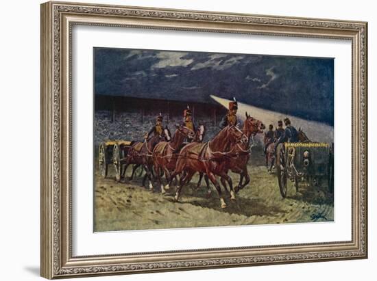 The Royal Horse Artillery Drive at the Searchlight Tattoo-William Barnes Wollen-Framed Giclee Print