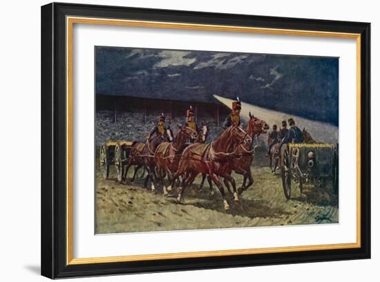 The Royal Horse Artillery Drive at the Searchlight Tattoo-William Barnes Wollen-Framed Giclee Print